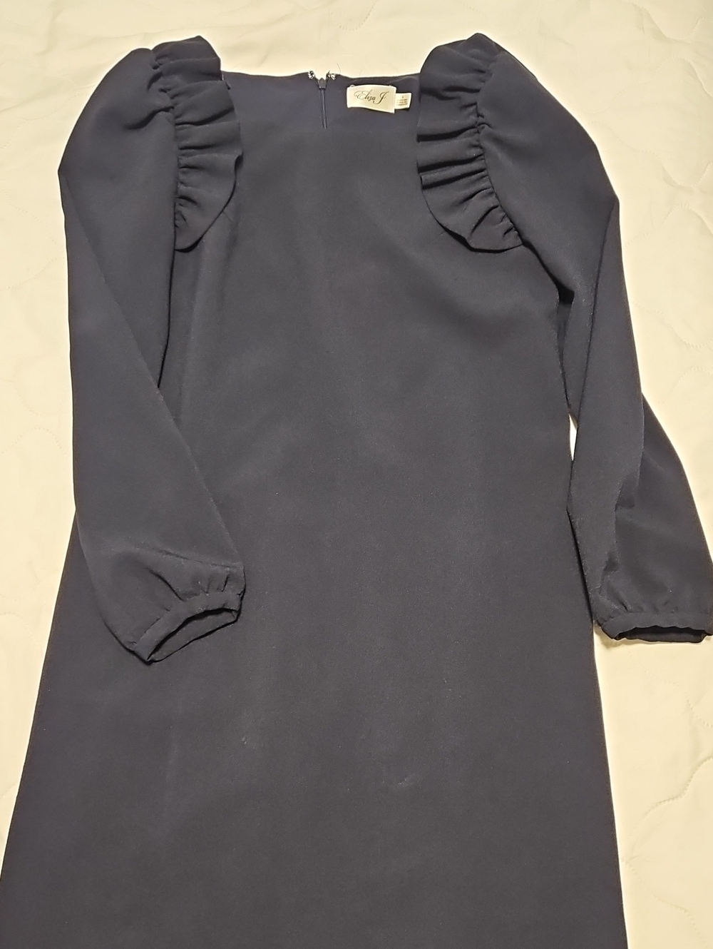 Eliza J Ruffled Long Sleeve Dress